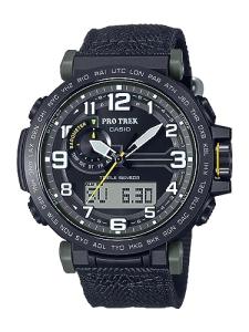 Casio PRG601YB Series | Pro Trek | Green | 100M WR | 1/100 SEC Stop Watch | Compass/Alt/Baro-Thermo | Tough Solar Power | 1-100 SEC Stopwatch | Countdown Timer | World Time