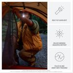 Garmin Instinct® 3 50mm, Solar Charged Display, Rugged Outdoor GPS Smartwatch, Metal-Reinforced Bezel, Built-in Flashlight, Charcoal