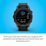 Garmin fēnix 7S Pro Sapphire Solar, Multisport GPS Smartwatch, Built-in Flashlight, Solar Charging Capability, Black