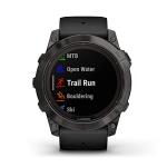 Garmin fēnix 7X Pro Sapphire Solar, Multisport GPS Smartwatch, Built-in Flashlight, Solar Charging Capability, Black