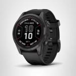 Garmin fēnix 7S Pro Sapphire Solar, Multisport GPS Smartwatch, Built-in Flashlight, Solar Charging Capability, Black