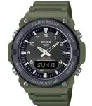Casio AQ-S820W Series | Black/Green | Tough Solar | World Time | LED Illuminator | Ana-Digital Watch
