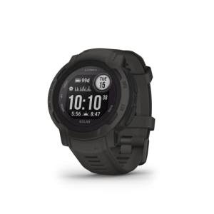 Garmin Instinct 2 Solar, Smaller-Sized Rugged Outdoor Watch with GPS, with Solar Charging Capabilities, Built for All Elements, Multi-GNSS Support, Tracback Routing and More, Graphite