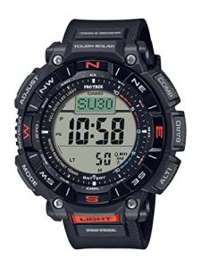Casio PRG340 Series | Pro Trek | Black | 100 Meter Water Resistance | Compass | Alt/Baro-Thermo | Tough Solar Power | 1-100 SEC Stopwatch | Countdown Timer | World Time