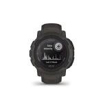 Garmin Instinct 2 Solar, Smaller-Sized Rugged Outdoor Watch with GPS, with Solar Charging Capabilities, Built for All Elements, Multi-GNSS Support, Tracback Routing and More, Graphite