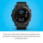 Garmin fēnix 7X Pro Sapphire Solar, Multisport GPS Smartwatch, Built-in Flashlight, Solar Charging Capability, Black