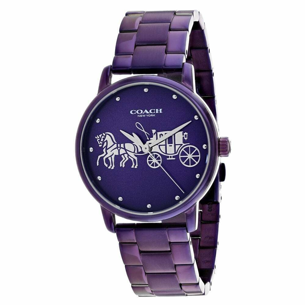 Coach Women's Grand Purple Dial Watch
