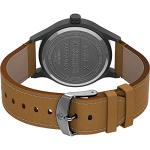 Timex Men's Expedition Scout Solar 40mm Watch – Gunmetal Case Gray Dial with Tan Genuine Leather Strap