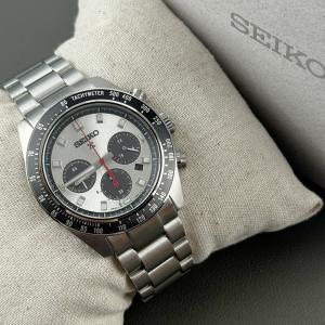 Seiko SSC911 Prospex Speedtimer Solar Chronograph Men's Watch Silver Dial