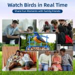 Bird Feeder with Camera AI Identify Birds Species Solar Panel - Smart Bird House with 1080P HD+ Video Live Stream, Instant Arrival Alerts, Live View, Capture Video, Bird Lover Watching