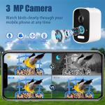 Bird Feeder with Camera AI Identify Birds Species Solar Panel - Smart Bird House with 1080P HD+ Video Live Stream, Instant Arrival Alerts, Live View, Capture Video, Bird Lover Watching