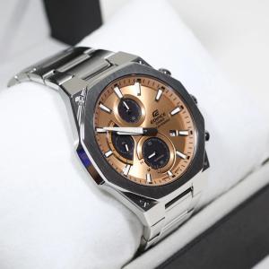 Casio Edifice Solar Salmon Dial Chronograph Men's Solar Watch EFS-S570D-5AUEF