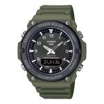 Casio AQS820W-3BV, Solar Illuminator Watch, Green Resin, 100 Meter, 5 Alarms,NEW