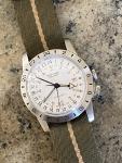 GLYCINE Airman "THE CHIEF" GMT Men's Watch AUTOMATIC GL 0473 Barely If Ever Worn