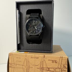 AVI-8 Spitfire Lock Chronograph Watch 42mm Slate Black AV-4089-03