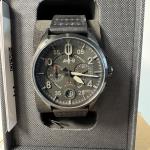 AVI-8 Spitfire Lock Chronograph Watch 42mm Slate Black AV-4089-03