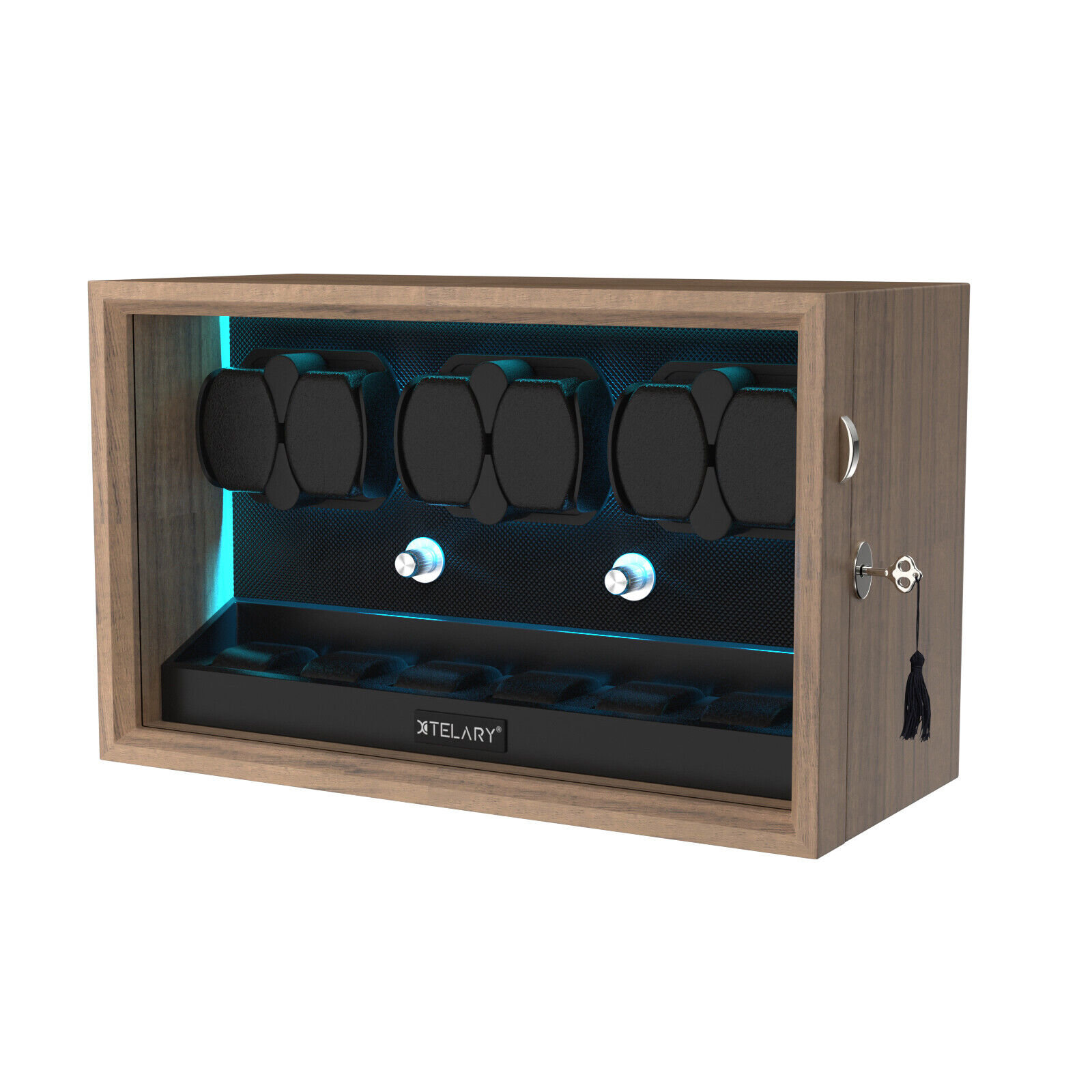 LED Automatic Watch Winders with 6 Storage Box