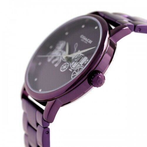 Coach Women's Grand Purple Dial Watch