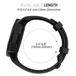 NotoCity for Garmin Instinct Band, Soft Silicone Replacement Watch Strap Compatible with Garmin Instinct 2/ Solar/Tactical(Black)
