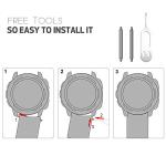 NotoCity for Garmin Instinct Band, Soft Silicone Replacement Watch Strap Compatible with Garmin Instinct 2/ Solar/Tactical(Black)