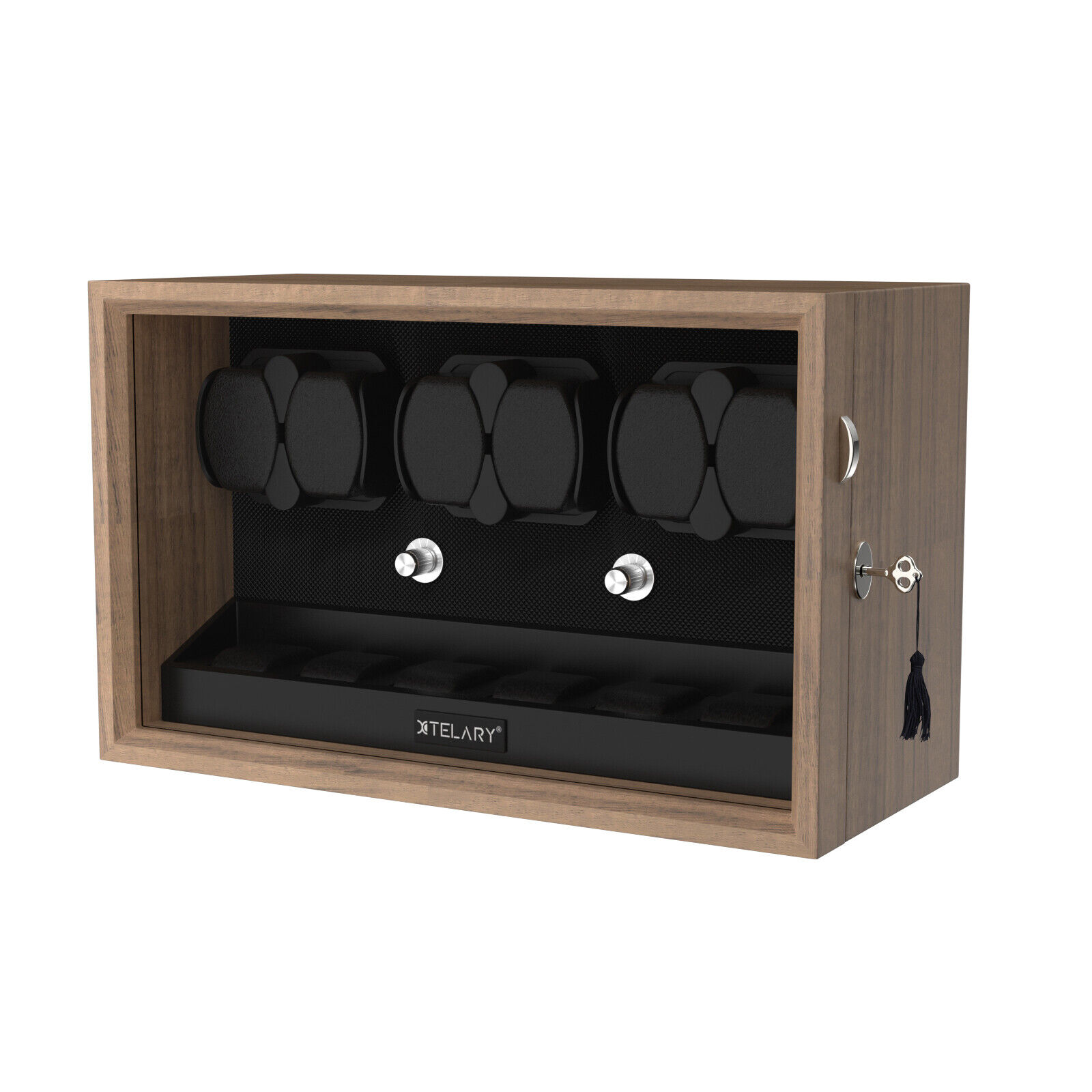 LED Automatic Watch Winders with 6 Storage Box