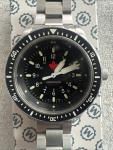 Jumbo Search Rescue (JSAR) Maple Marathon Military Dive Watch.  Worn 2 Times Z