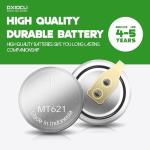 Dxiocli 295-5100 Rechargeable Battery for Citizen Eco-Drive Watches – Genuine MT621 Capacitor Replacement Compatible with BP10, E000, E001, E010, E011 & More – Long-Lasting Solar Watch Battery