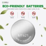 Dxiocli 295-5100 Rechargeable Battery for Citizen Eco-Drive Watches – Genuine MT621 Capacitor Replacement Compatible with BP10, E000, E001, E010, E011 & More – Long-Lasting Solar Watch Battery