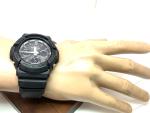Casio Mens Watch G-Shock GAW100 Black Resin Analog Digital Tough Solar 48mm 5444