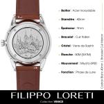 FILIPPO LORETI | Venice - Watches for Men, Moonphase, Multiphase - 40mm Stain...