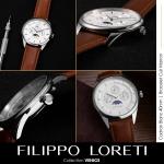 FILIPPO LORETI | Venice - Watches for Men, Moonphase, Multiphase - 40mm Stain...