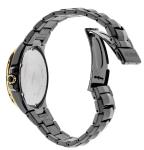 Seiko SNE506 Coutura Diamond Collection Solar Date Black Band & Dial Men's Watch