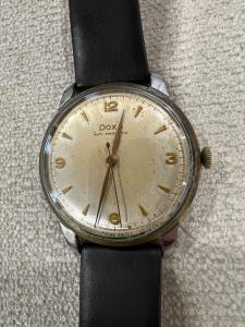 Doxa vintage anti-magnetic hand-wound stainless steel watch ~37-38mm
