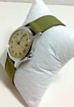 Vintage Glycine Bienne-Geneva 17 Jewel Military Mechanical Watch Box Running
