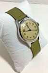 Vintage Glycine Bienne-Geneva 17 Jewel Military Mechanical Watch Box Running