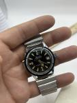 Vintage Lucerne Swiss Made Dive Waterproof Watch Glow Black Dial Rare Runs