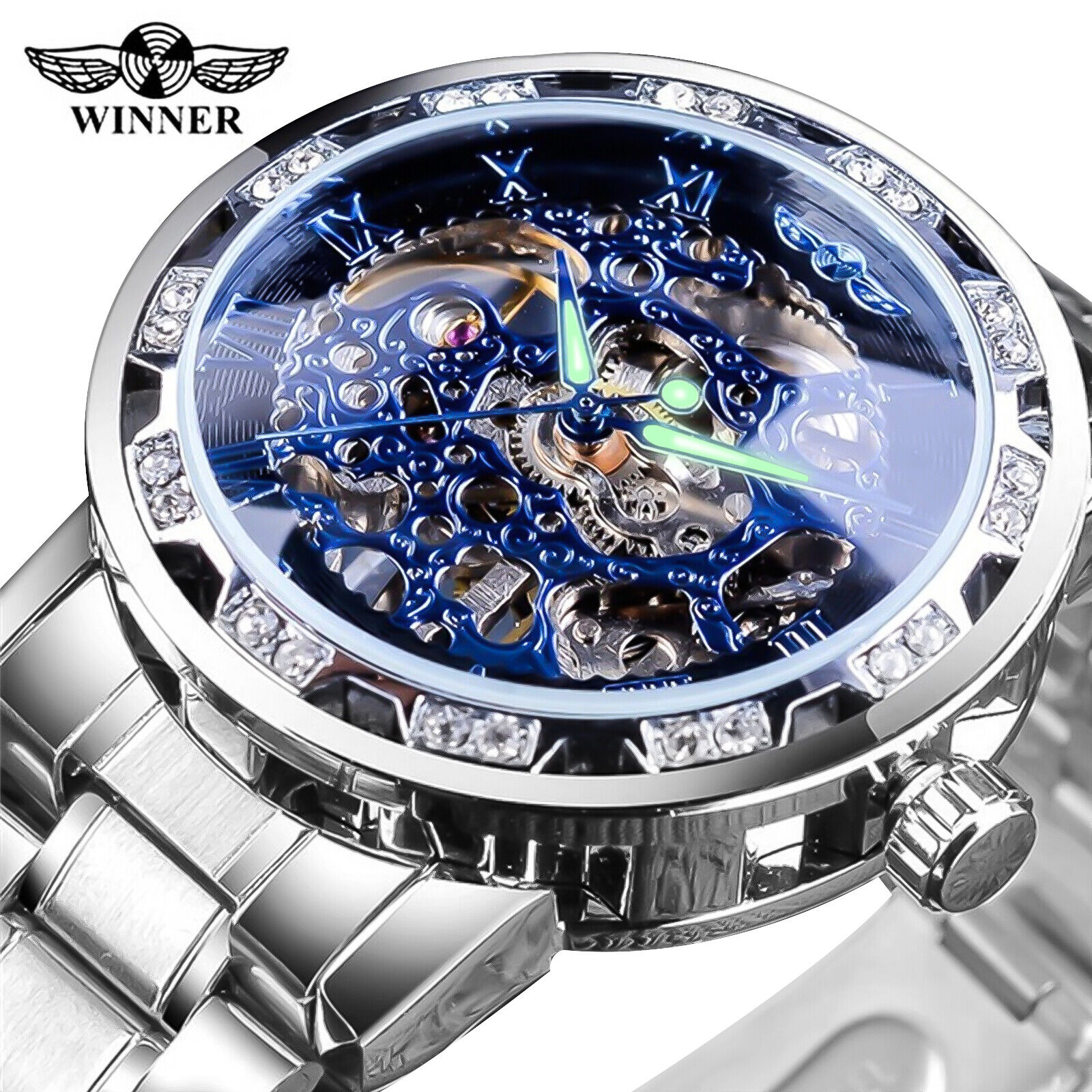 Men's Luxury Automatic Mechanical Stainless Steel Watch