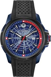 Citizen Men's Eco-Drive Marvel Spider Man Calendar 44mm Watch AW1156-01W Solar