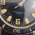 Vintage Timex 2157-2570A Skin Diver Men's Watch 1970 200ft 36mm Wide