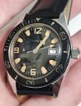 Vintage Timex 2157-2570A Skin Diver Men's Watch 1970 200ft 36mm Wide