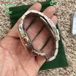 Glycine Combat Sub 42mm GL1058 Quartz Stainless Steel Mens Watch Green Rose Gold