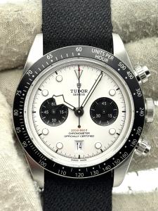 Tudor Black Bay Chronograph White Dial Canvas Strap 79360N Box & Papers 2022