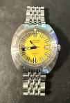 Maranez Samui SS Dive Automatic Watch Yellow Based on Doxa Divingstar Stainless