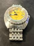 Maranez Samui SS Dive Automatic Watch Yellow Based on Doxa Divingstar Stainless