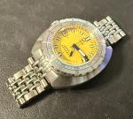 Maranez Samui SS Dive Automatic Watch Yellow Based on Doxa Divingstar Stainless