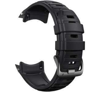 NotoCity Band for Garmin Instinct 2X Solar, Instinct 2X Soft 26MM Silicone Replacement Watch Strap(Black)