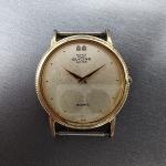 Glycine Watch Men 32mm Champagne Dial Gold Tone Round New Battery