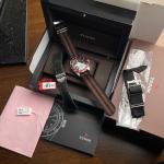 Tudor Heritage Black Bay STRAPS Black Dial Red Aluminum Bezel Automatic 41 Watch