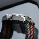 Tudor Heritage Black Bay STRAPS Black Dial Red Aluminum Bezel Automatic 41 Watch