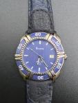 UNWORN RUNNING Vintage Bulova Dive Watch DatejustSharkskin Strap, New Battery